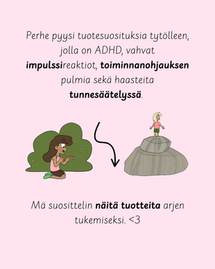 Suosituksia perheille siirtymiin, rauhoittumiseen ja toiminnanohjaukseen