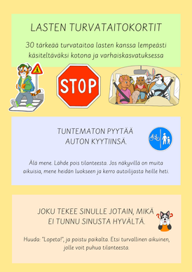 Turvataitokortit - turvataidot lasten kanssa