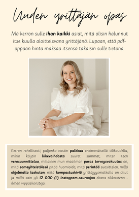 Opas uudelle yrittäjälle - nämä asiat olisin halunnut tietää heti!