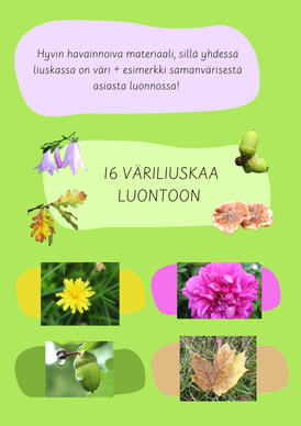 Väriliuskat luonnossa