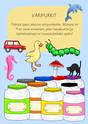 Väripurkit värien opetteluun
