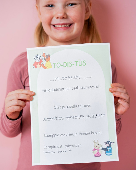 Viskaritodistus + eskaritodistus 