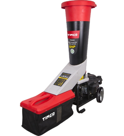 Oksasilppuri Timco 5hp, 4-tahti, polttomoottori