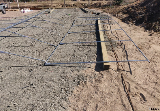 Pressutalli Prohall 7m x 3,4m, korkeus 2,2m, 500g/m2