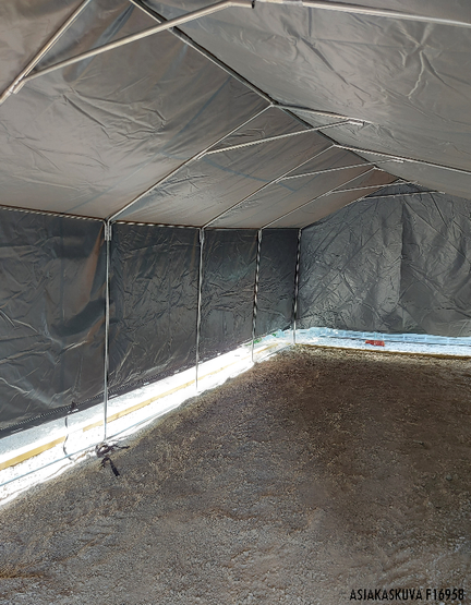 Pressutalli Prohall 6m x 3,2m, 500g/m2
