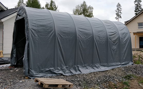 Caravantalli Prohall, 7,5m x 3,5m, korkeus 3,5m, 500g/m2