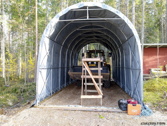 Caravantalli Prohall, 7,5m x 3,5m, korkeus 3,5m, 500g/m2