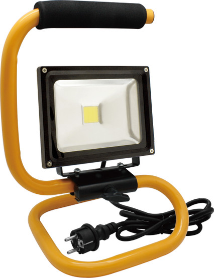 LED Energie 20W LED-työvalo, IP44, S-jalusta, 1.8m kumikaapeli+schuko