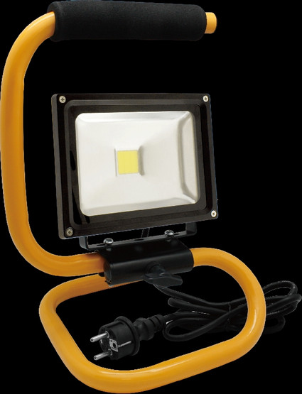 LED Energie 20W LED-työvalo, IP44, S-jalusta, 1.8m kumikaapeli+schuko