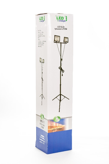 LED Energie Slim valonheitin 2x30W tripod jalustalla