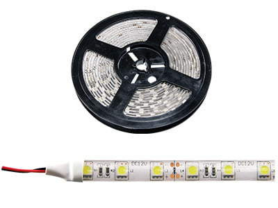 LED Valonauha 5m, 12V, 19,2W, IP20, 5500K valkoinen