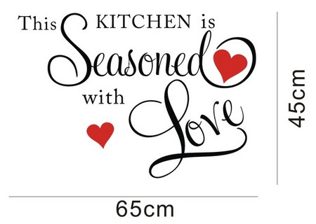 Sisustusteksti Kitchen Seasoned Love