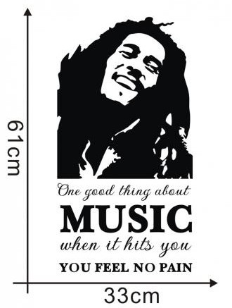 Sisustustarra No pain -Bob Marley