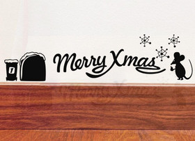 Sisustustarra Merry Xmas Hiiri