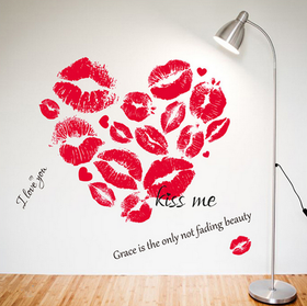 Sisustustarra Kiss Me, I Love You