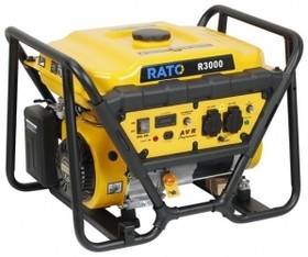 Aggregaatti Rato R3000, 12V/230V 3,0kW, bensiini
