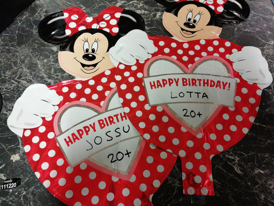 Foliopallo Minni Hiiri Happy Birthday 40x30cm