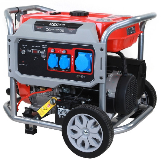 Aggregaatti Ducar DG11050, 7500W, 230V, bensiini