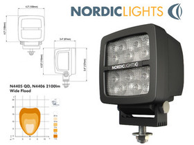 Nordic Lights Scorpius N4406 Wide Flood LED-työvalo 35W, 12-24V