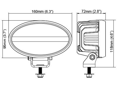 Nordic Lights LED-työvalo 39W, 12-24V, 3600lm
