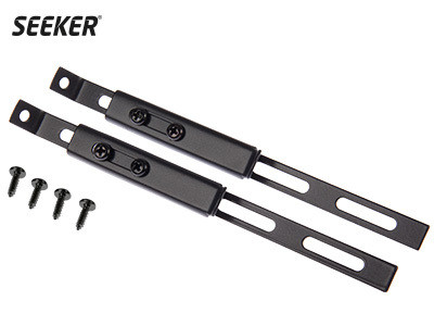 Seeker säätötuki, litteä, 200mm, 2kpl, musta