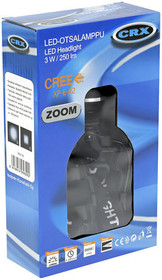 CRX LED otsalamppu 250 lumen 3XAAA
