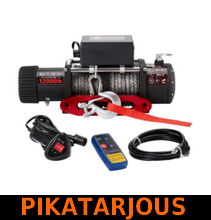 Sähkövinssi nylonköydellä 24V 5440kg, kauko-ohjain + langaton kauko-ohjain - PIKATARJOUS!