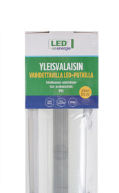 LED Energie Yleisvalaisin 2x18W led-putkilla, 1266 x 112 x 63mm, IP65