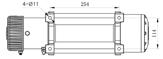 Sähkövinssi nylonköydellä 12V 5440kg, kauko-ohjain + langaton kauko-ohjain - PIKATARJOUS!