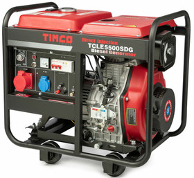 Timco TCLE5500SDG, 230V/400V diesel generaattori