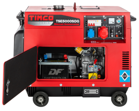 Timco TSE5000SDG, 4,5kVA, 230V/400V diesel generaattori