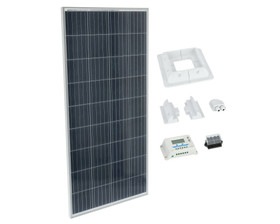 Brightsolar 160W aurinkopaneelisetti matkailuajoneuvoon