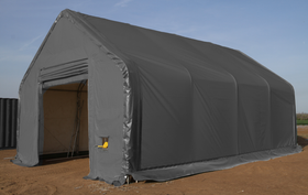 Kalustohalli Ranch premium 6,1m x 12,2m x korkeus 4,88m, 900g/m2