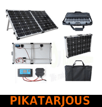 Brightsolar 160W kannettava ja taitettava aurinkopaneeli, sis. säätimen - PIKATARJOUS!