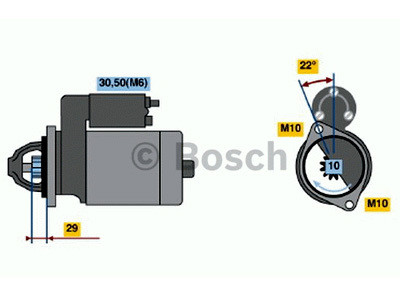 Starttimoottori Bosch 0001115049