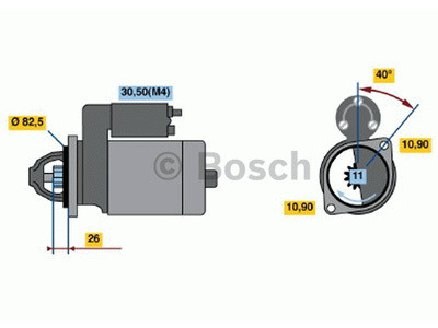 Starttimoottori Bosch 0001231006