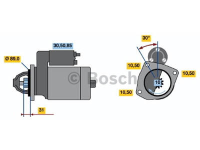 Starttimoottori Bosch 0001231035