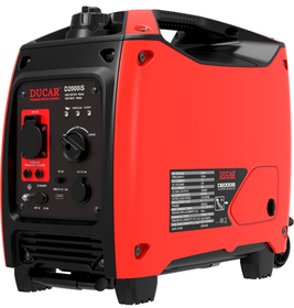 Ducar D2000iS generaattori renkailla ja vetokahvalla