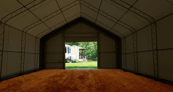 Kalustohalli Ranch premium 9,1m x 18,3m x korkeus 6,1m, 900g/m2