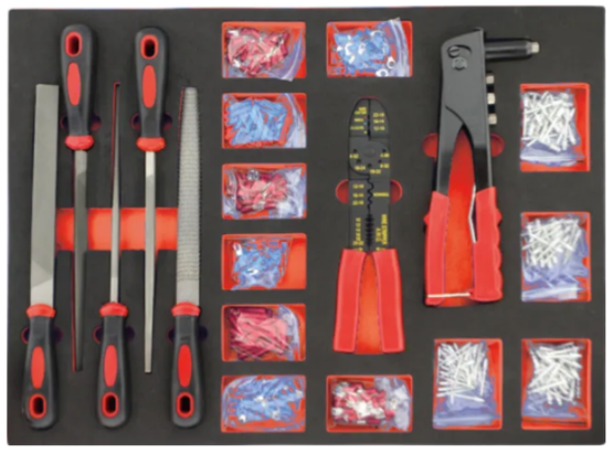 Timco Elite 14 ltk 489-osainen työkaluvaunu työkaluilla