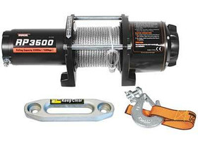 Sähkövinssi nylonköydellä IronX 12V 1589kg, kauko-ohjain