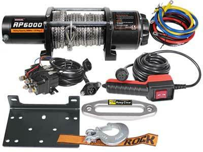 Sähkövinssi nylonköydellä IronX 12V 2268kg, kauko-ohjain
