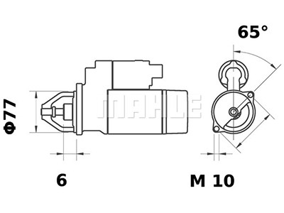 Starttimoottori Mahle IS9407 (Hyundai, Mitsubishi)