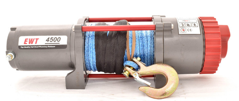Moment 4500WR 12V 2041kg vinssi nylonköydellä, kauko-ohjain + langaton kauko-ohjain