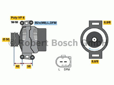 Laturi Bosch 0124625019