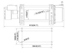 Rock Hydraulivinssi 4082kg