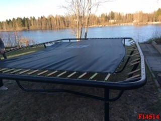iSport Air Black 5,2 x 3m 120 jousta trampoliini turvaverkolla + tikkaat