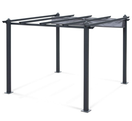 Green Land pergola 300x300cm, musta/harmaa