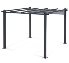 Green Land pergola 300x300cm, musta/harmaa