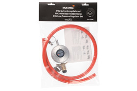 Mustang POL-matalapainesäädinsarja sivuventtiilipulloon, 100cm letkulla